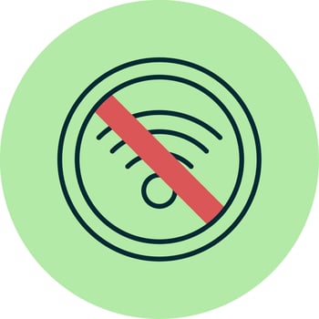 No Wifi Vector Icon