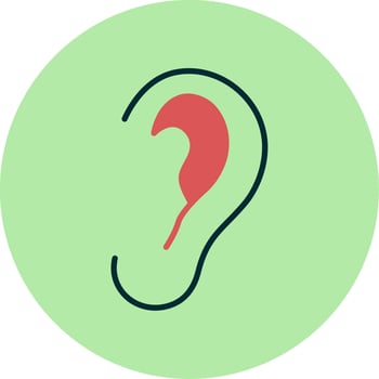 Ear Vector Icon