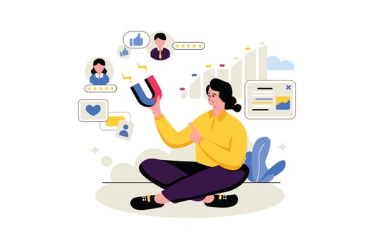 Attract Interactions - Flat Vector