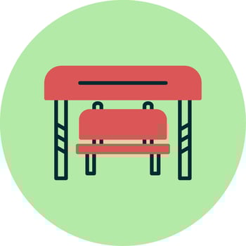 Bus Stop Vector Icon