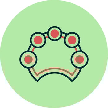 Tambourine Vector Icon