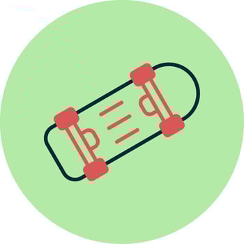 Skateboard Vector Icon
