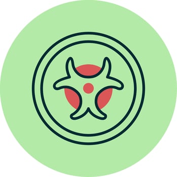 Biohazard Sign Vector Icon