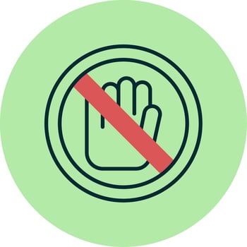 No Touch Vector Icon