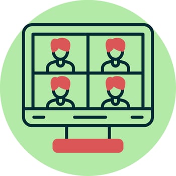 Video Conference Vector Icon