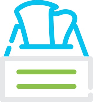 Tissue Box Creative Icon Design vector