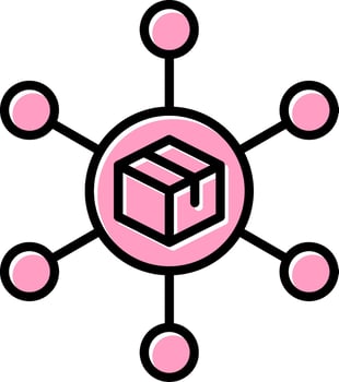 Distribution Center Vector Icon