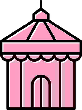 Circus Tent Vector Icon