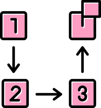 Steps Vector Icon