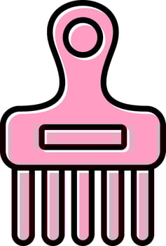 Afro Comb Vector Icon