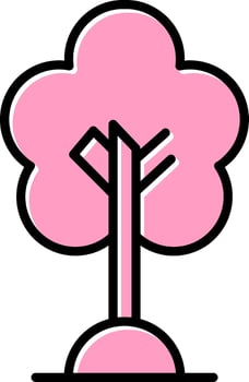 Cherry Tree Vector Icon
