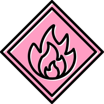 Flammable Vector Icon