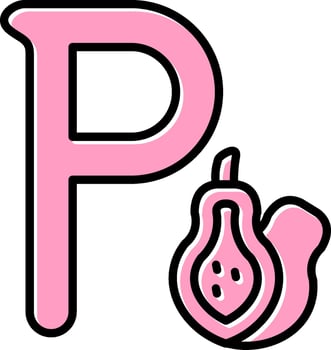 Small P Vector Icon
