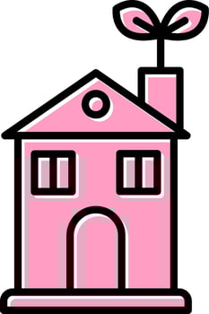 Eco House Vector Icon