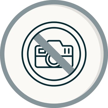 No Camera Vector Icon