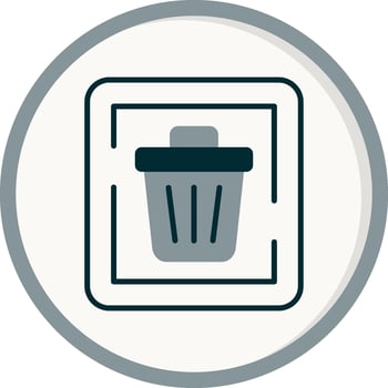 Trash Sign Vector Icon