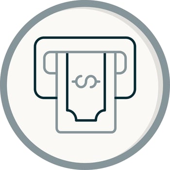 Withdraw Vector Icon