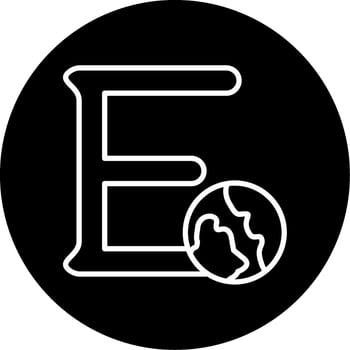 Capital E Vector Icon