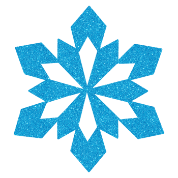 Glitter Snowflake Decoration png