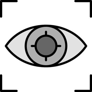 Eye Tracking Vector Icon