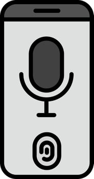 Voice Recognition Vector Icon
