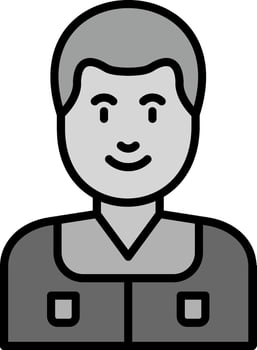 line filled grey vector
