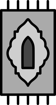 Prayer Rug Vector Icon