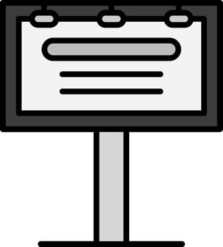 line filled grey vector