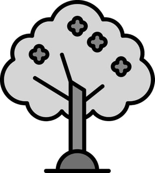 line filled grey vector