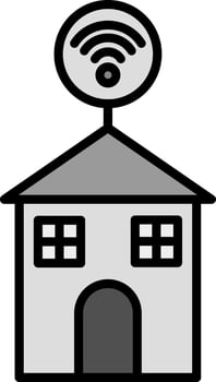 line filled grey vector