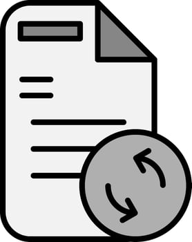 line filled grey vector