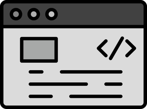 line filled grey vector
