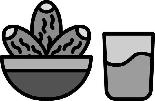 line filled grey vector
