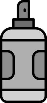 line filled grey vector