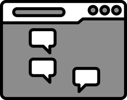 line filled grey vector