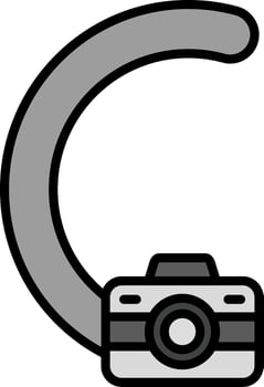 line filled grey vector