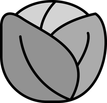 line filled grey vector