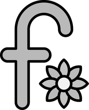 line filled grey vector