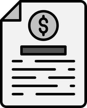 line filled grey vector