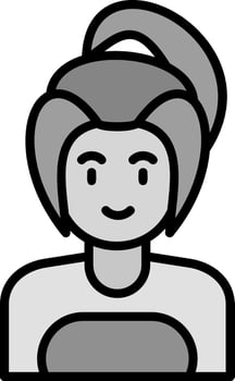 line filled grey vector