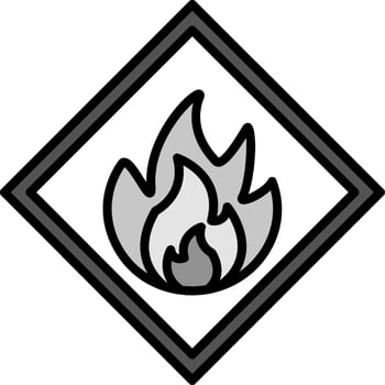 Flammable Vector Icon