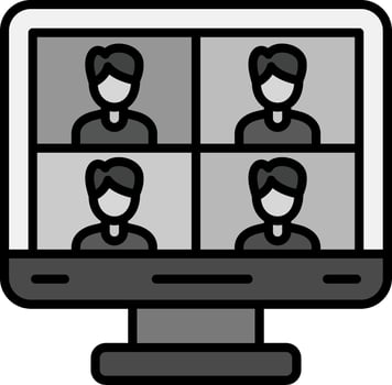 Video Conference Vector Icon