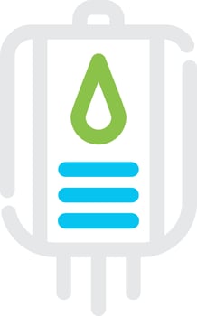 Blood Bag Creative Icon Design vector