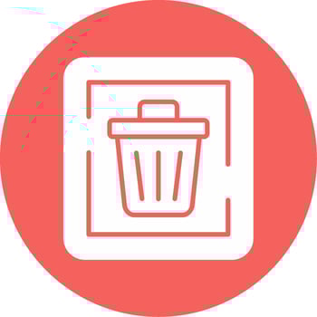 Trash Sign Vector Icon
