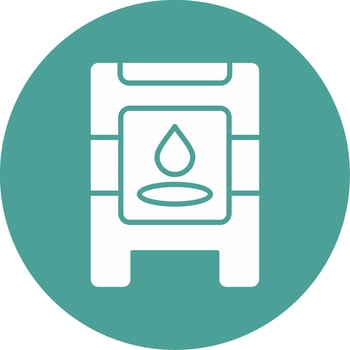 Wet Floor Vector Icon
