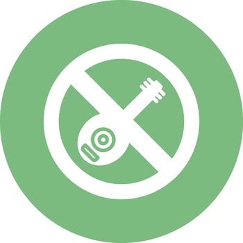 No Lute Vector Icon