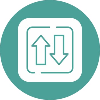 Two Ways Siign Vector Icon