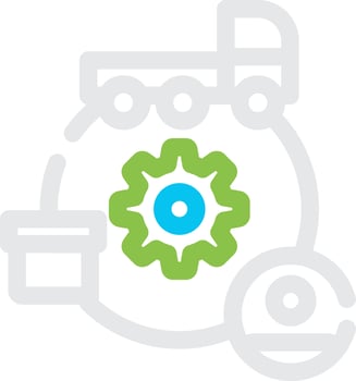 Supply Chain Creative Icon Design vector