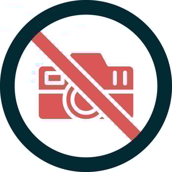 No Camera Vector Icon