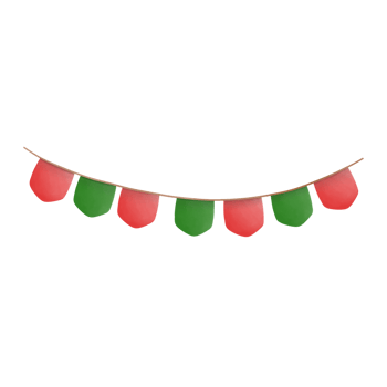 Watercolor paintings of Happy New Year and Merry Christmas signs, hand painted watercolors, hanging signs, red and green signs. png